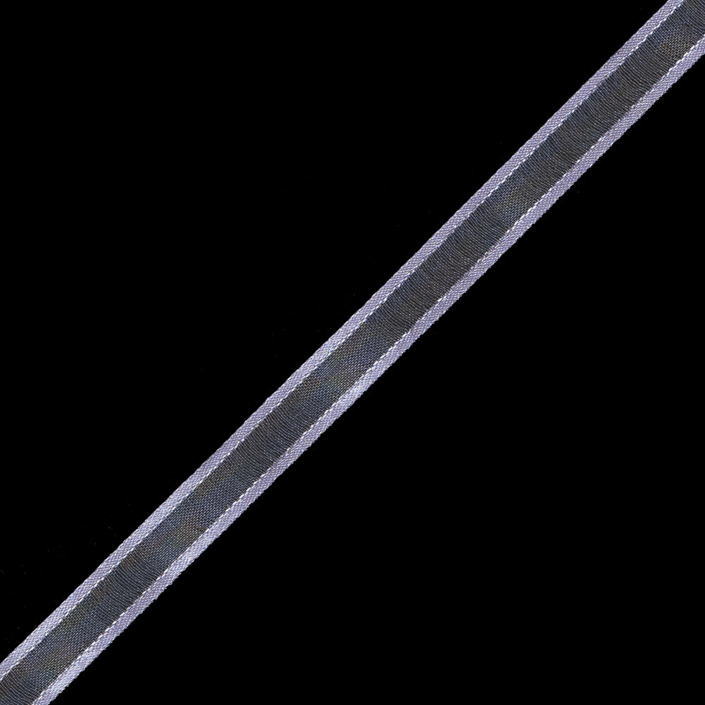 3/8" Light Purple Sheer Ribbon with Double Faced Satin Edge Detail