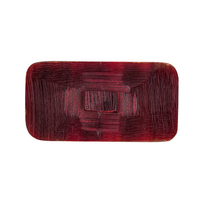 Light Brown Horn Button - 1.25" x 2.375" Detail