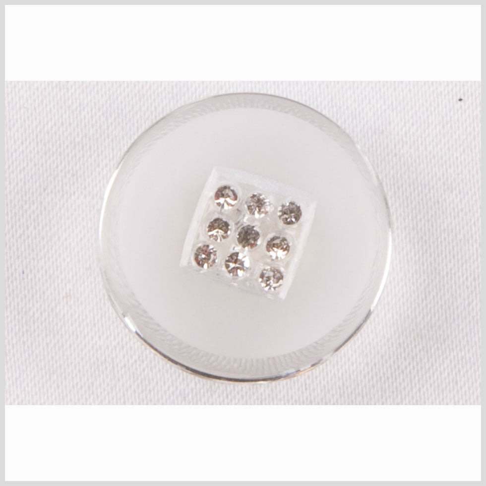 Crystal Glass Button - 24L/15mm