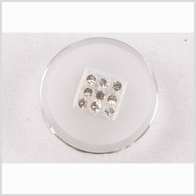 Crystal Glass Button - 24L/15mm
