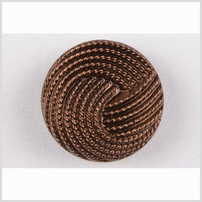 Copper Knotted Glass Shank Back Button - 22L/14mm