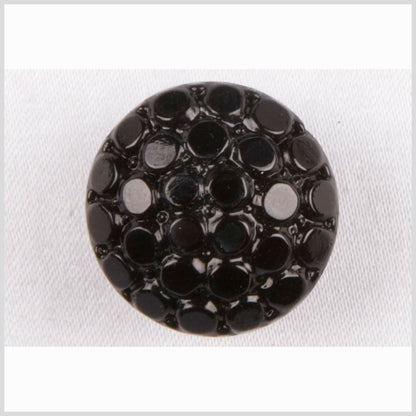 Black Glass Button - 28L/18mm