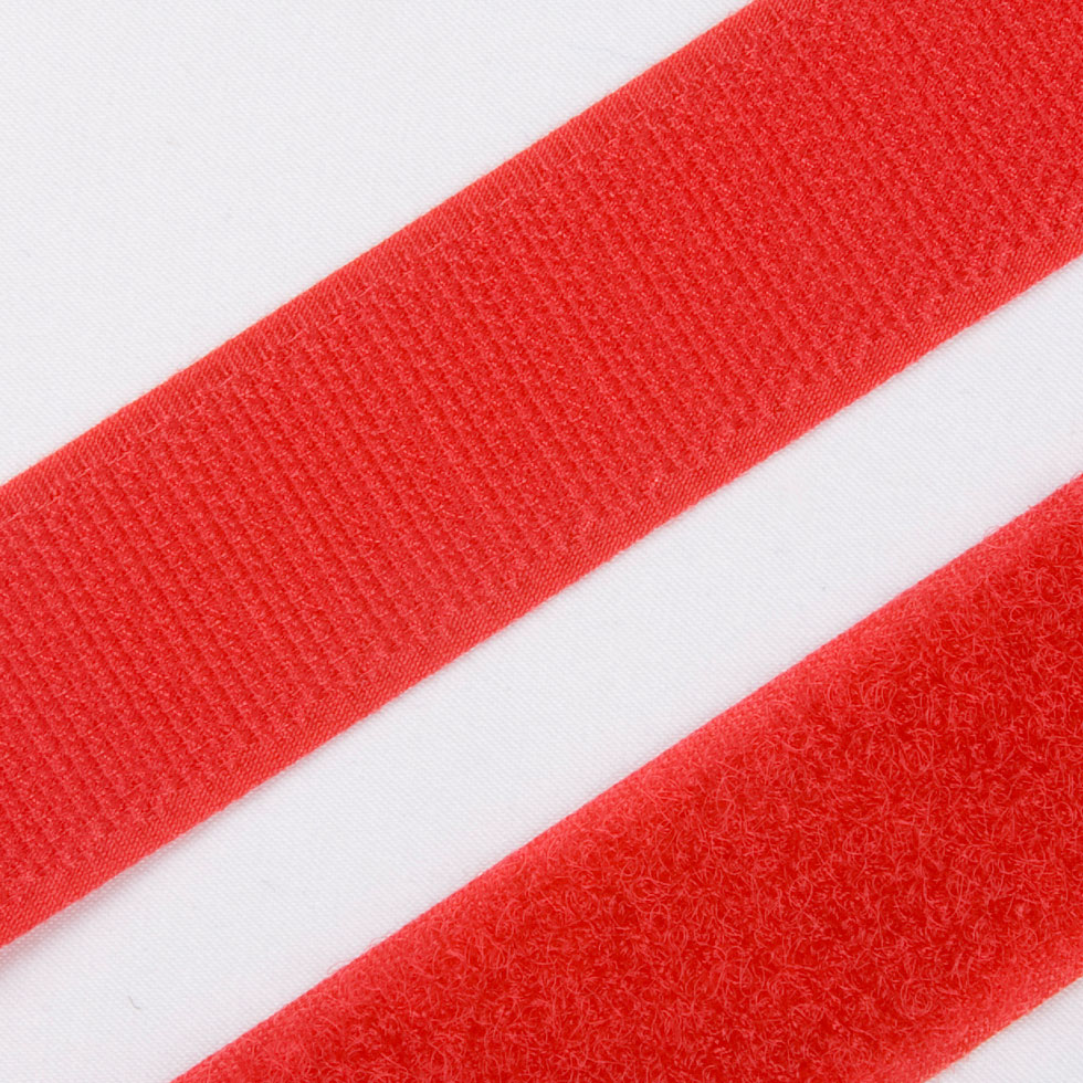 Red Sew On VELCRO&reg; Brand Fastener Detail