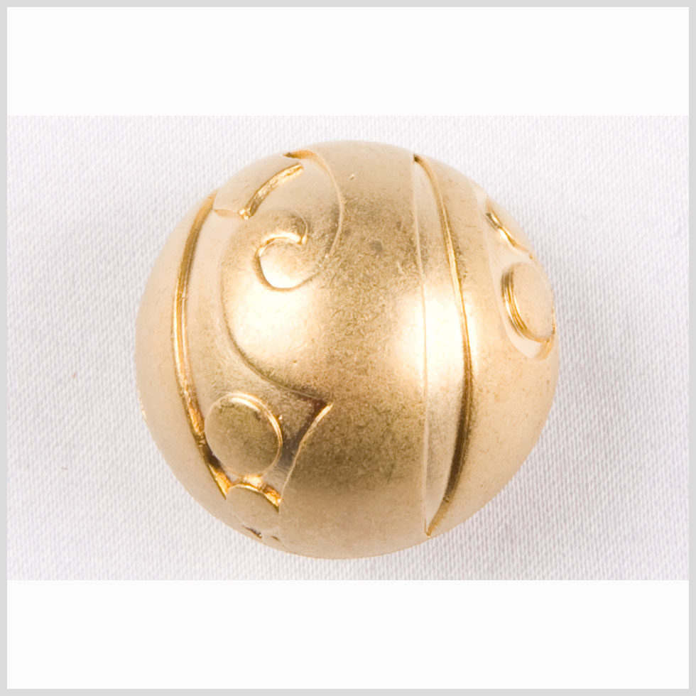 Gold Matte Metal Button - 36L/23mm