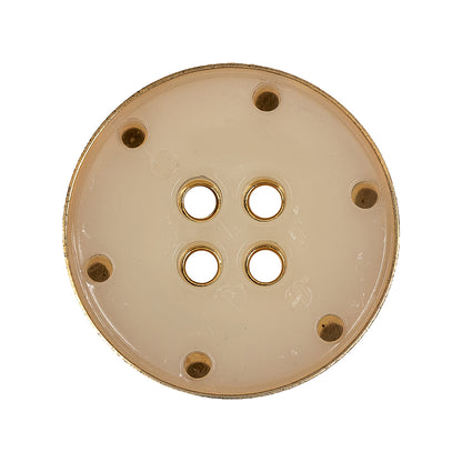 Gold Matte Brass Metal Coat Button - 44L/28mm Detail