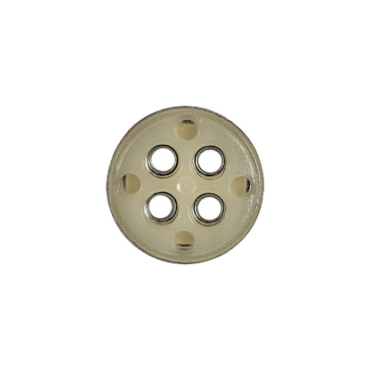 Silver Matte Nickel Metal Coat Button - 28L/18mm Detail