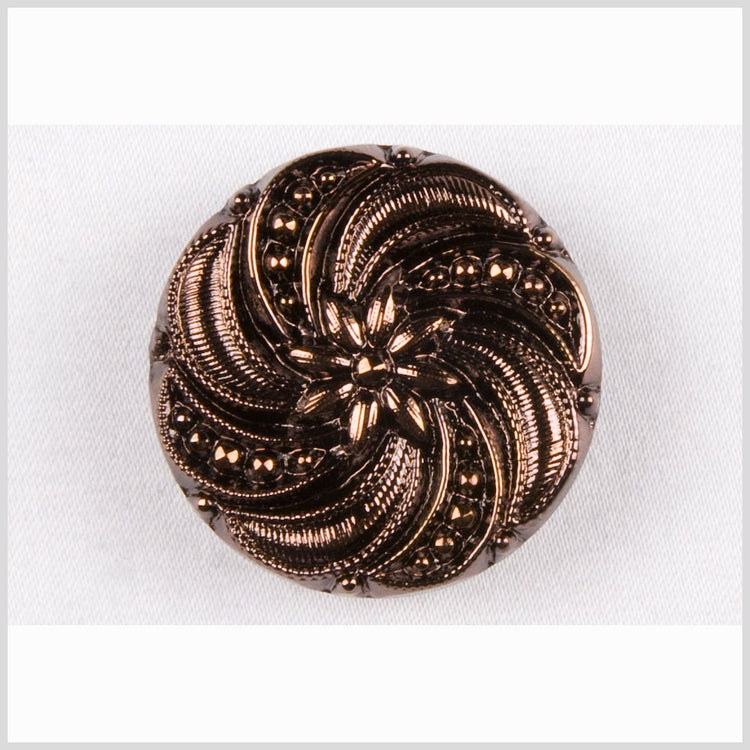 template--25130090922057__main-Copper Floral and Swirl Glass Button - 22L/14mm