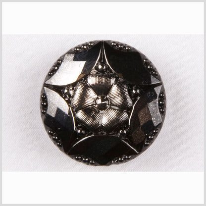 Platinum Shaded Glass Button - 22L/14mm