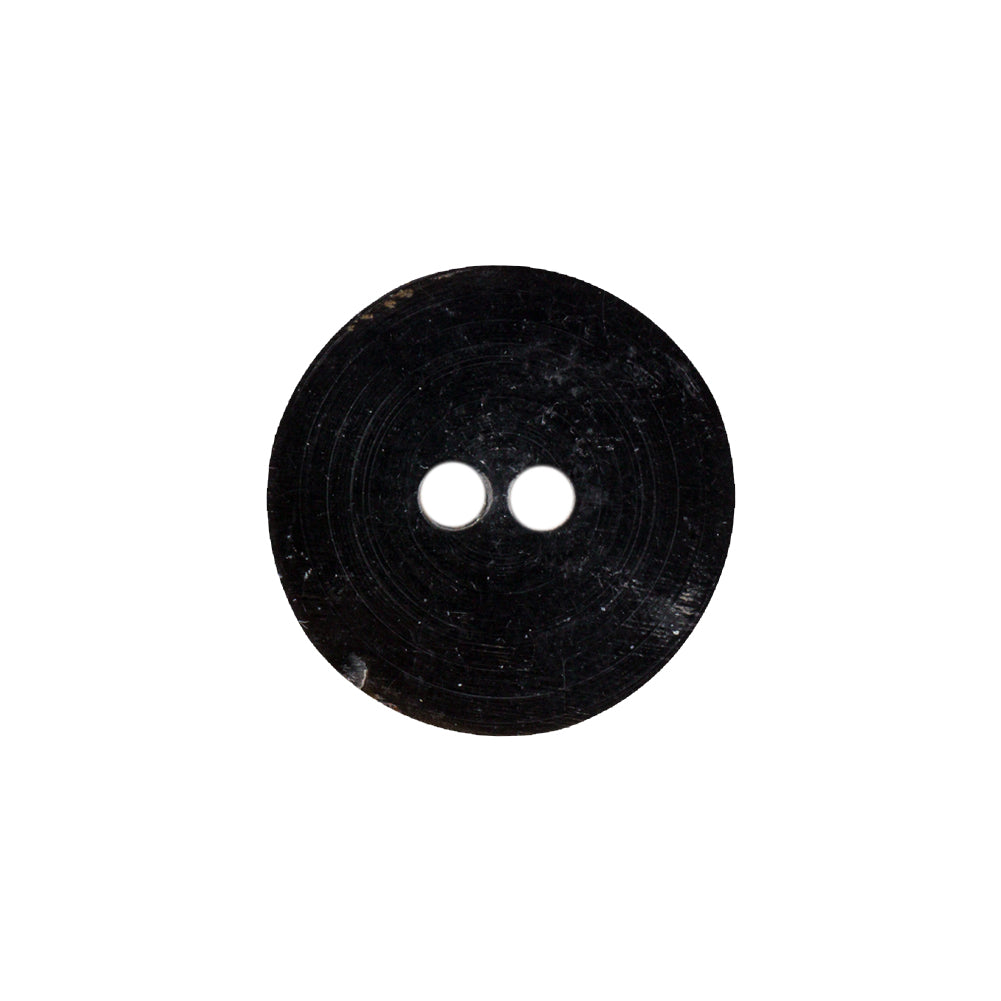 Black Horn Button - 32L/20mm Detail