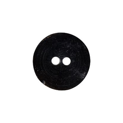 Black Horn Button - 32L/20mm Detail