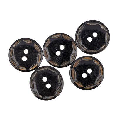 Black Horn Button - 32L/20mm Full