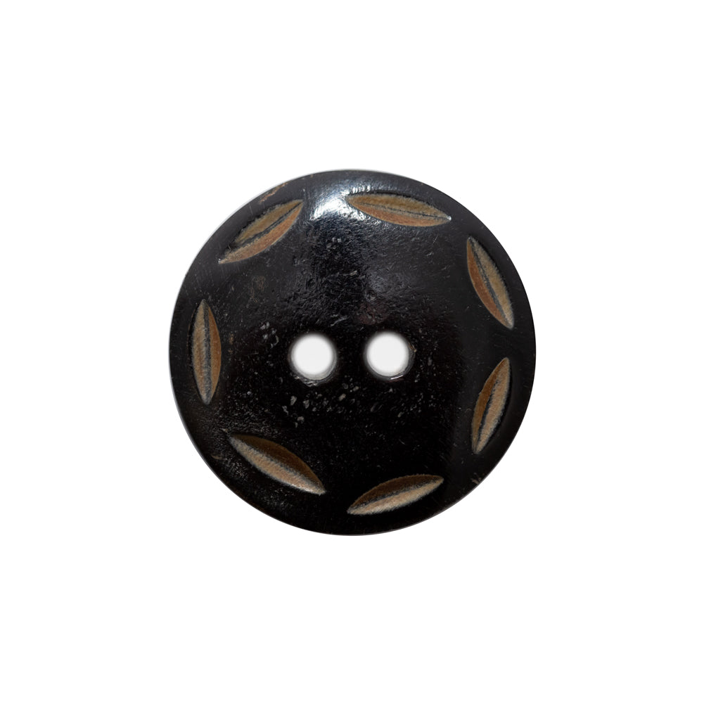 Black Horn Button - 36L/23mm