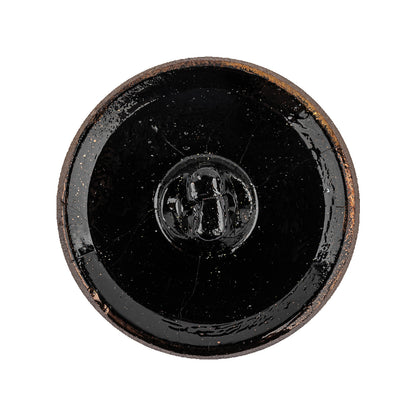 Copper Glass Button - 44L/28mm Detail