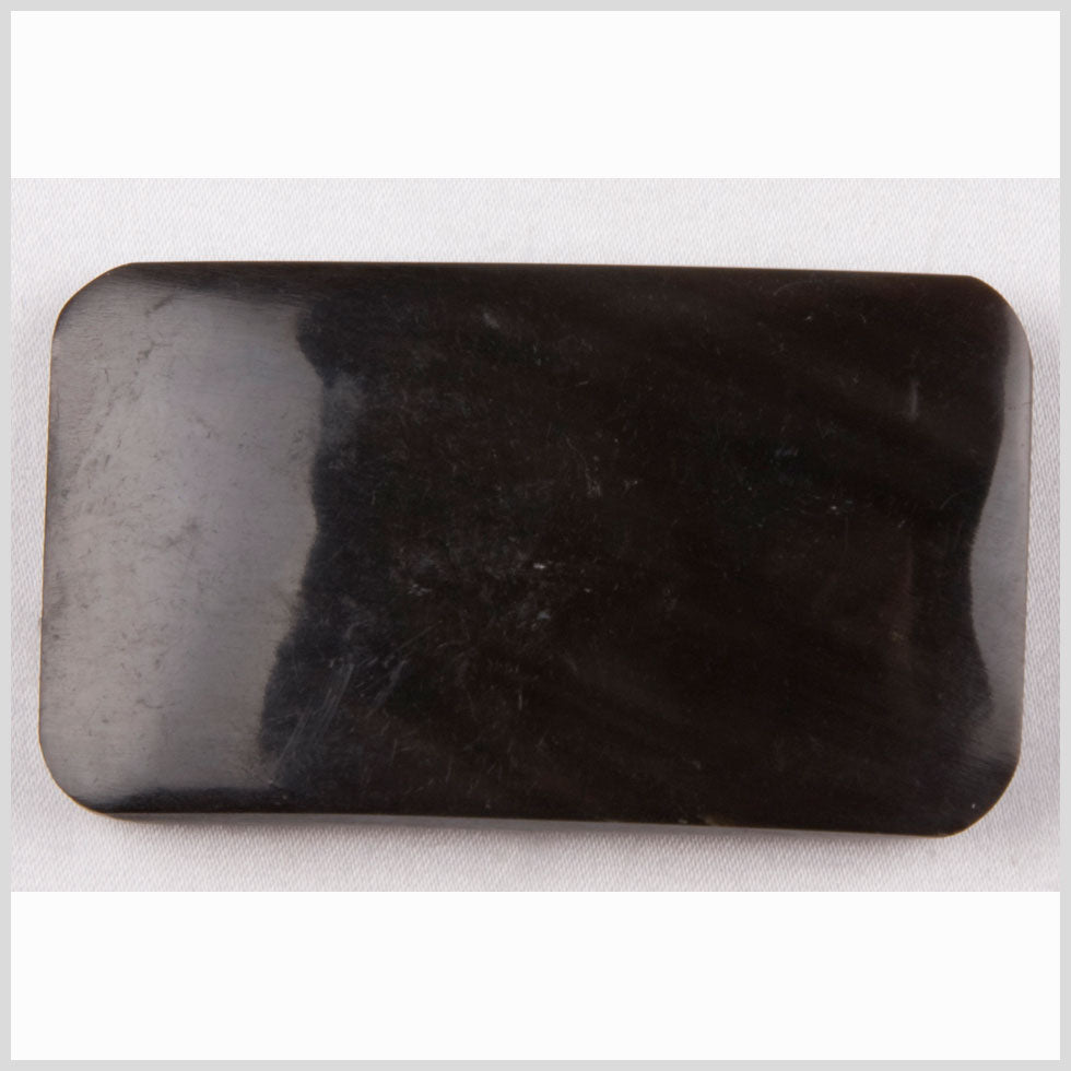Black Horn Coat Button - 1.375"x0.75"