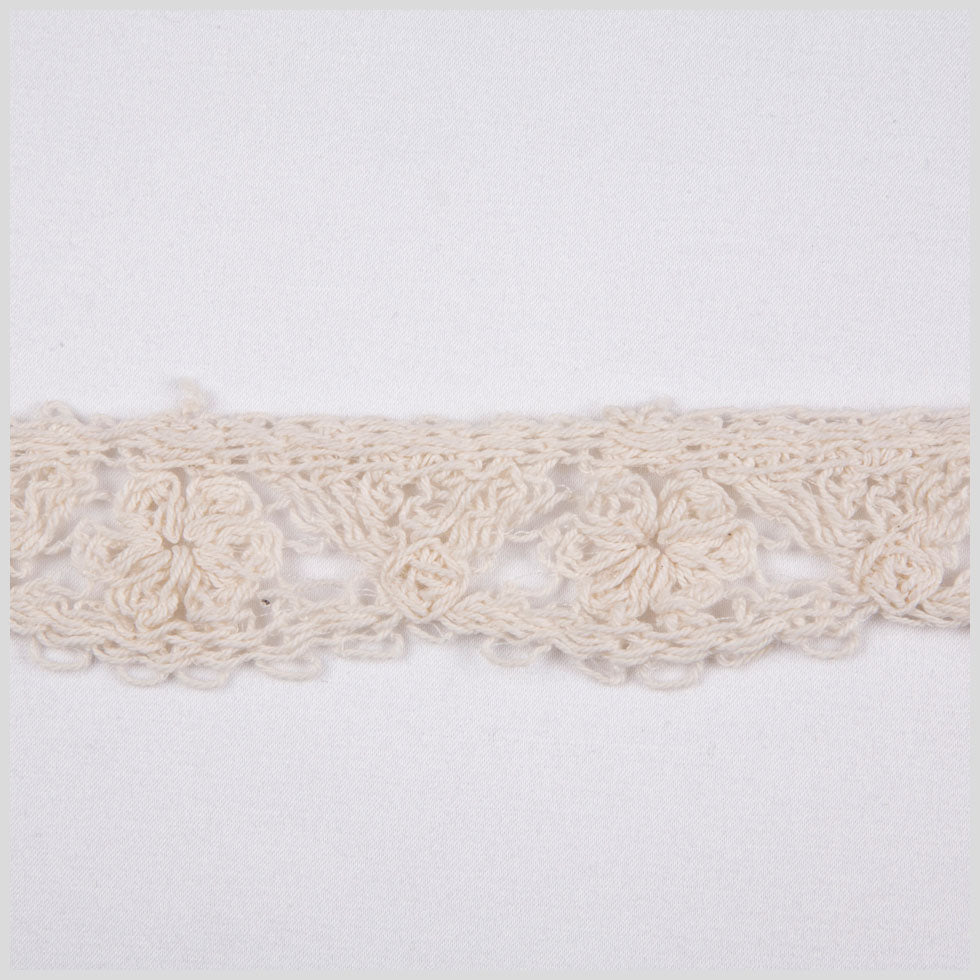 1.25" Natural Crochet Lace