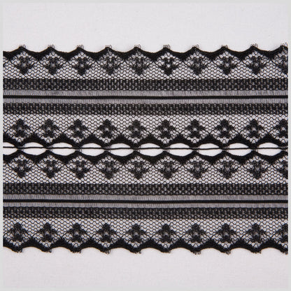 3.75" Black Sheer Lace