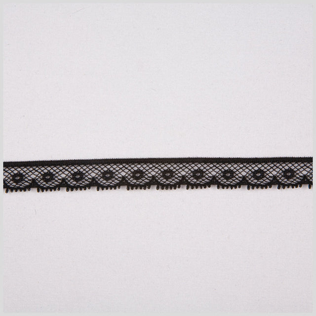 1/2" Black Fine Lace