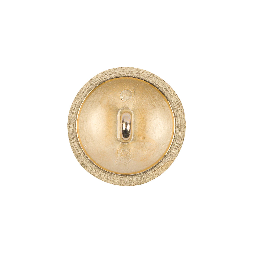 Matte Gold Brushed Metal Shank Back Button - 32L/20mm Detail