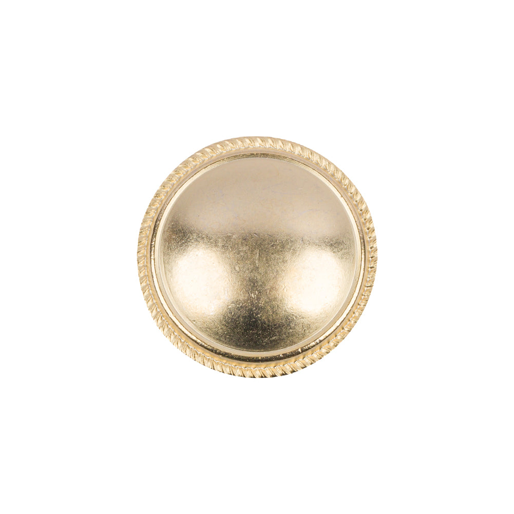 Matte Gold Brushed Metal Shank Back Button - 32L/20mm