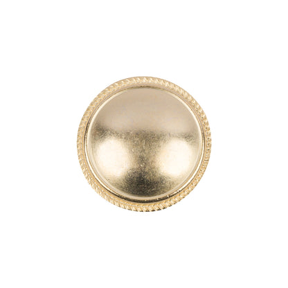 Matte Gold Brushed Metal Shank Back Button - 32L/20mm
