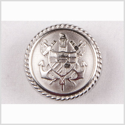 New Silver Matte Metal Blazer Button - 32L/20mm
