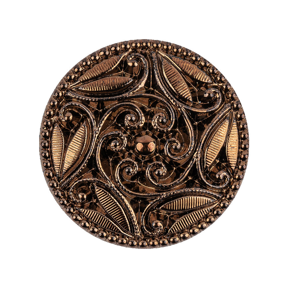 Copper Glass Button - 40L/25.5mm