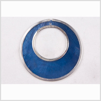 Natural Misty Blue Shell Pendant