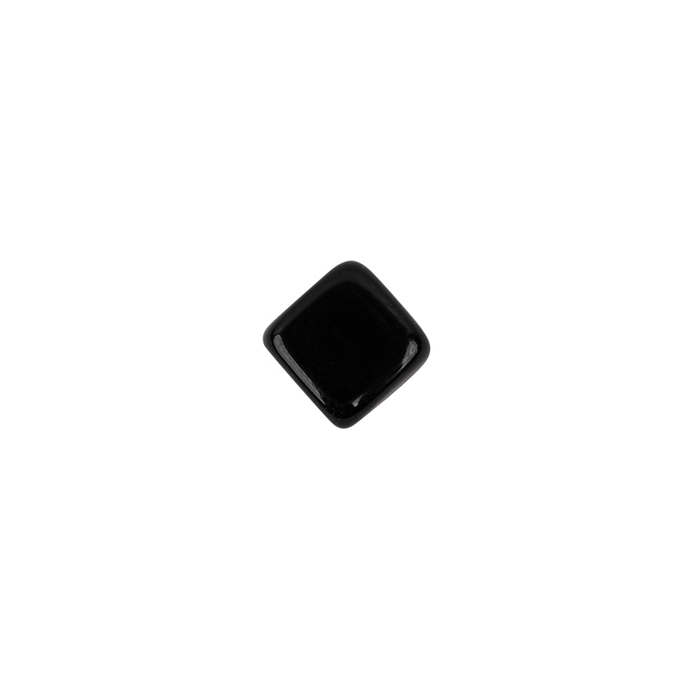 Black Glass Button - 16L/10mm