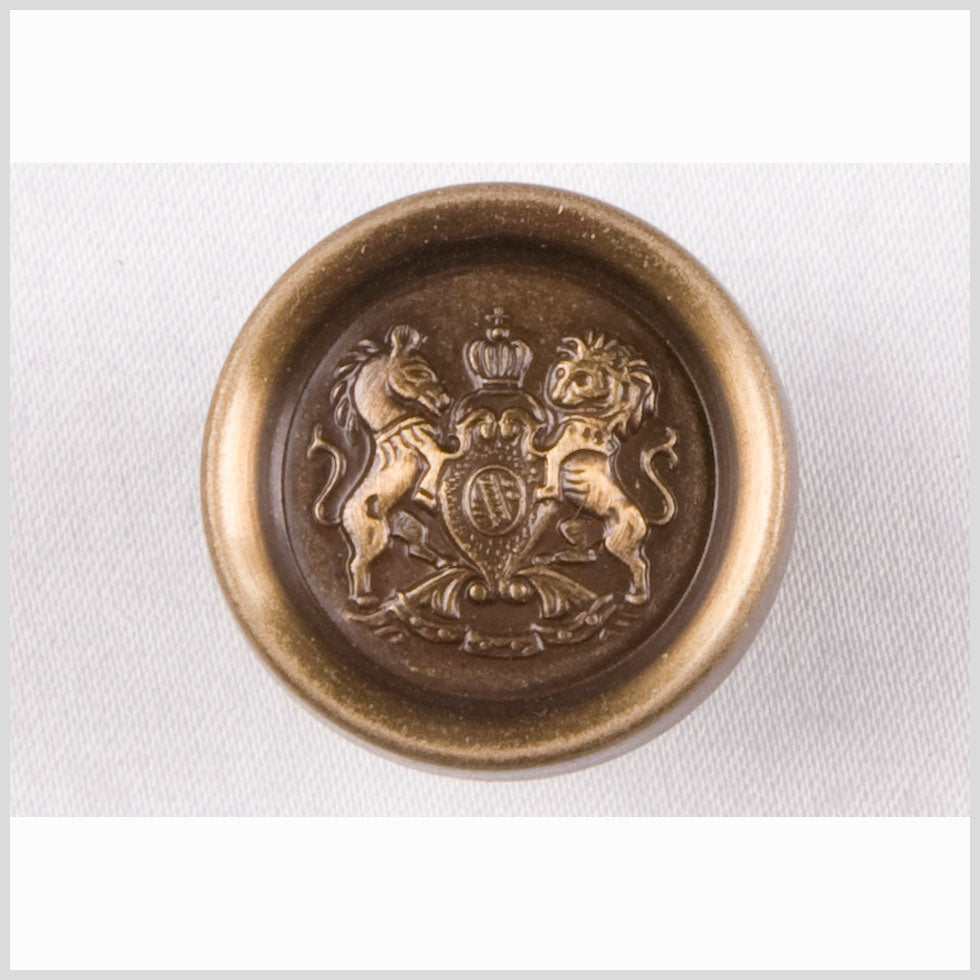 Old Brass Metal Blazer Button - 28L/18mm