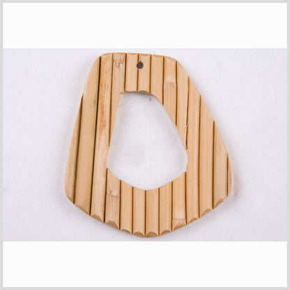 68mm x 78mm x 79mm Natural Wood Pendant