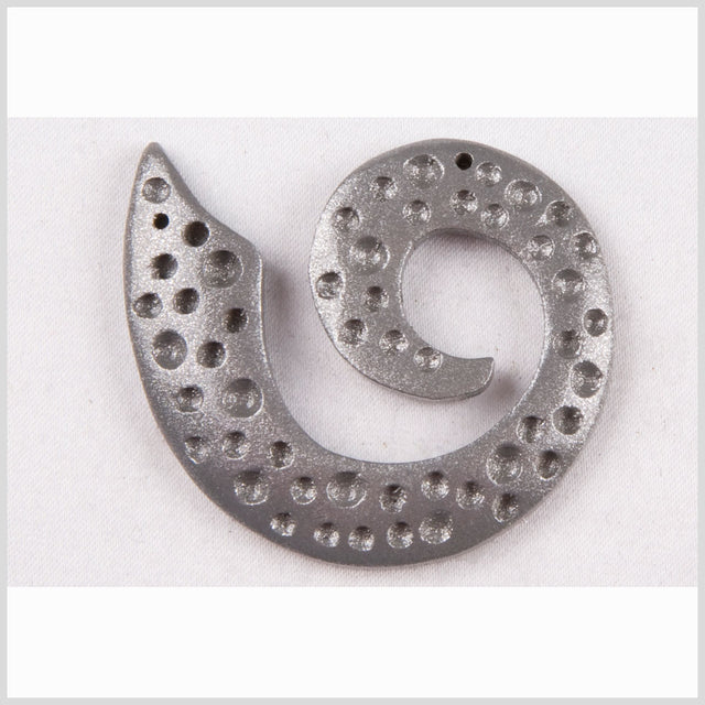 42mm x 38mm Silver Wood Pendant