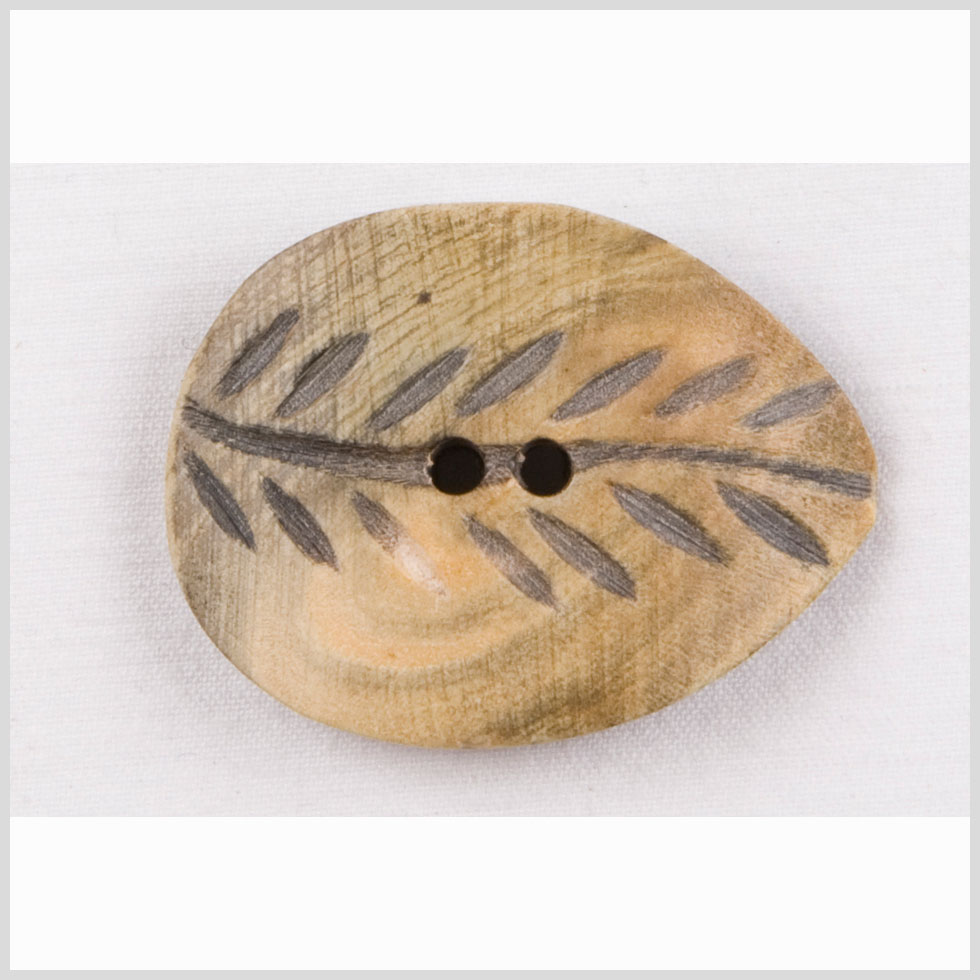 Natural Horn Button - 36L/23mm