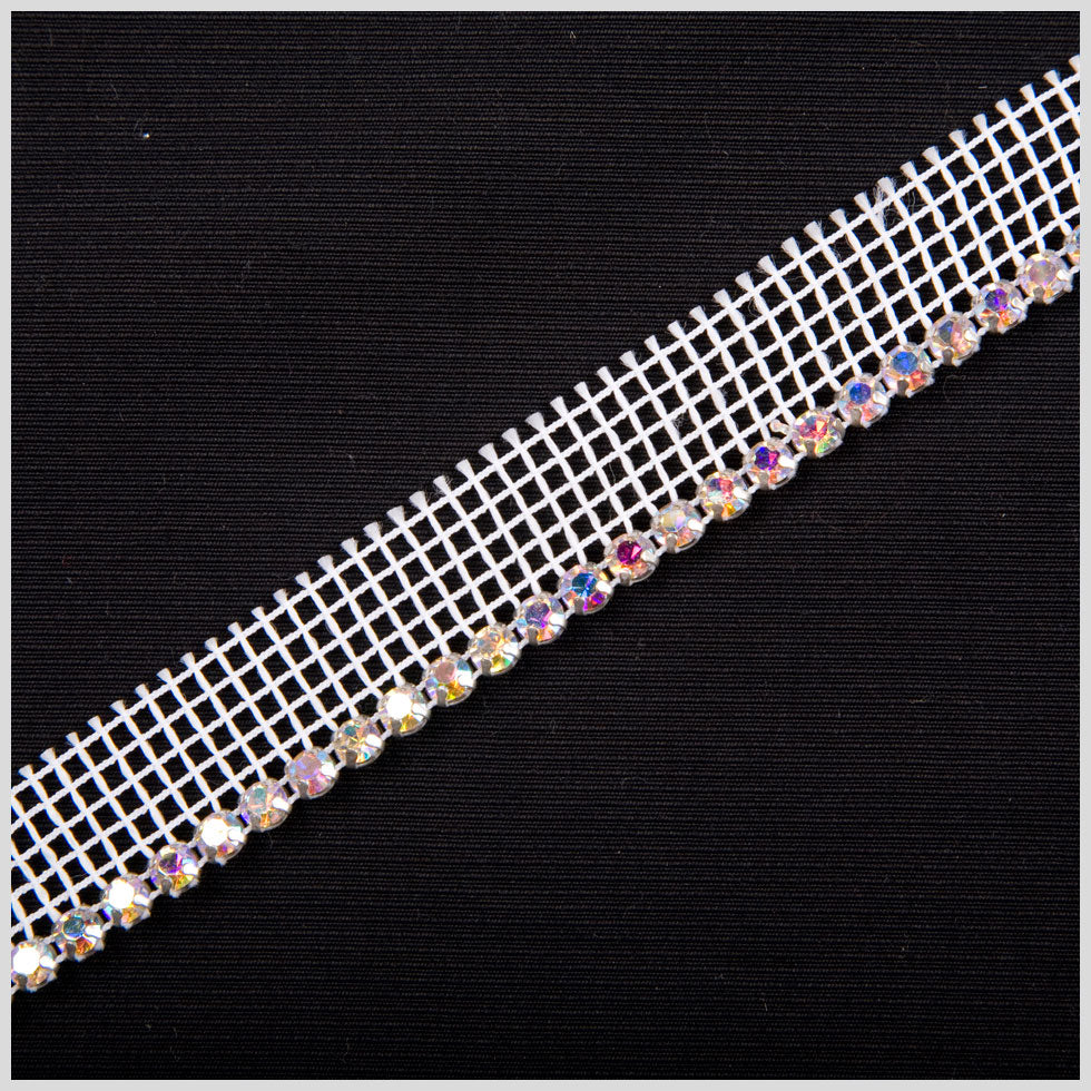 5/8" Crystal/AB/Silver Metal & Czech Rhinestone