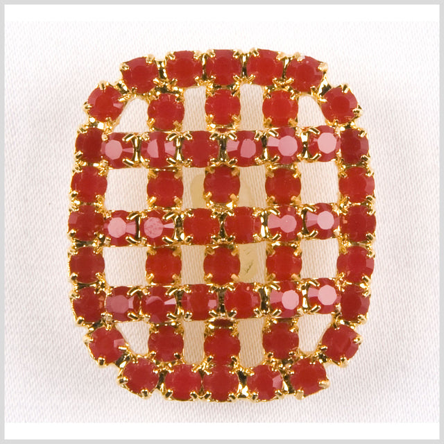 Gold Dark Coral Swarovski - 48L/30mm