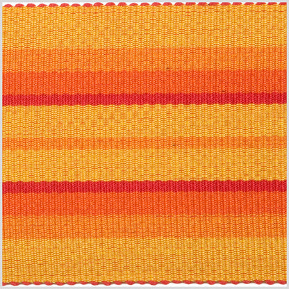 Sunshine/Orange/Mango Striped Grosgrain Ribbon Detail