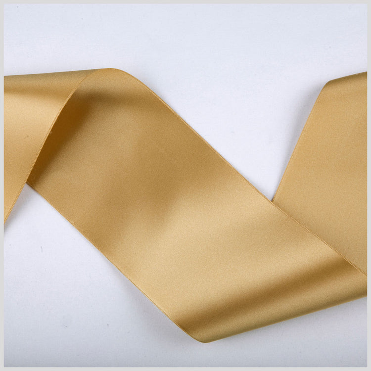 template--25130090922057__main-3.75" Gold Double Face French Satin Ribbon