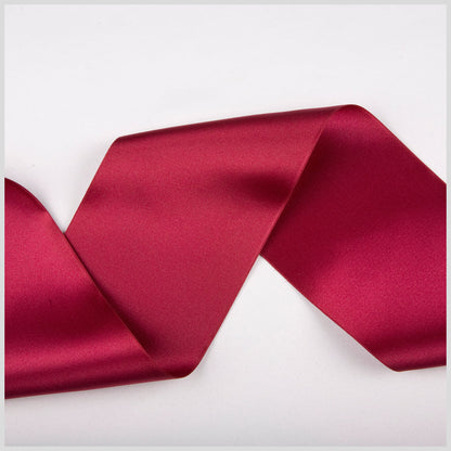 3.75" Fuchsia Double Face French Satin Ribbon