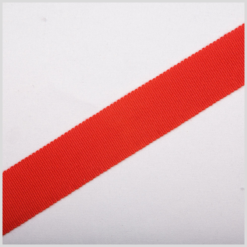 Red Petersham Grosgrain Ribbon