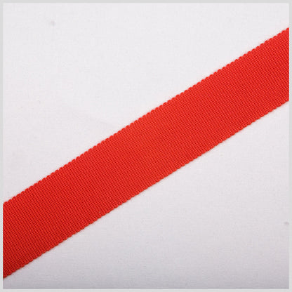 Red Petersham Grosgrain Ribbon