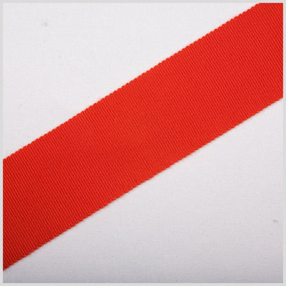 Red Petersham Grosgrain Ribbon
