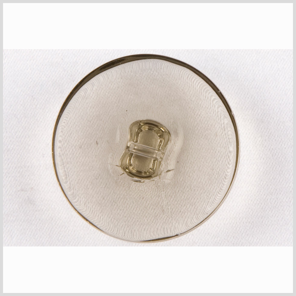 Clear Green Glass Button - 24L/15mm