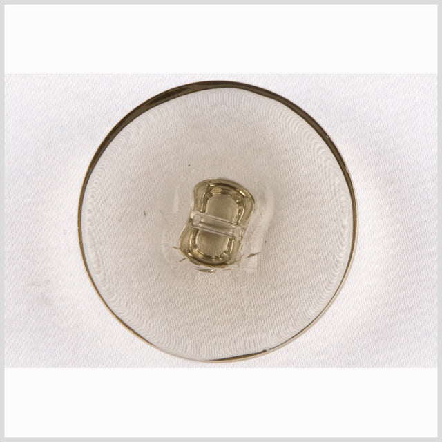 Clear Green Glass Button - 24L/15mm