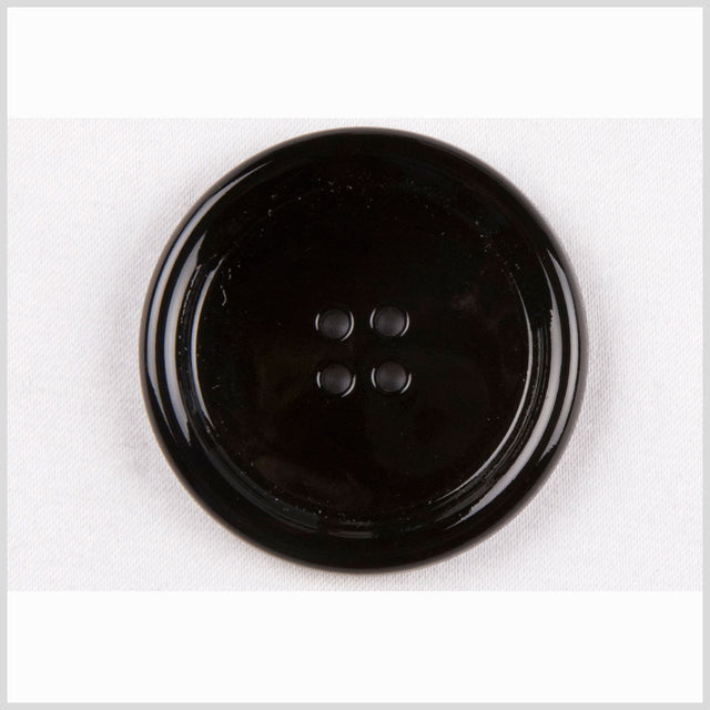 Black Glass Button - 54L/34mm