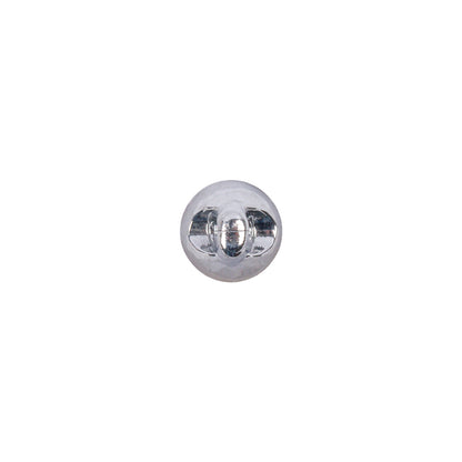 Platinum/Light Blue Glass Button - 14L/9mm Detail