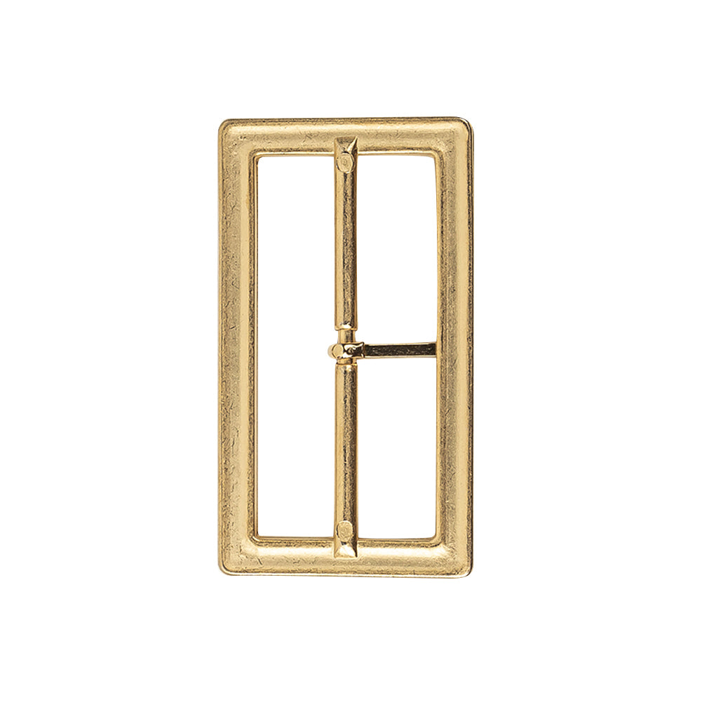 2.5" Gold Matte Metal Buckle Detail