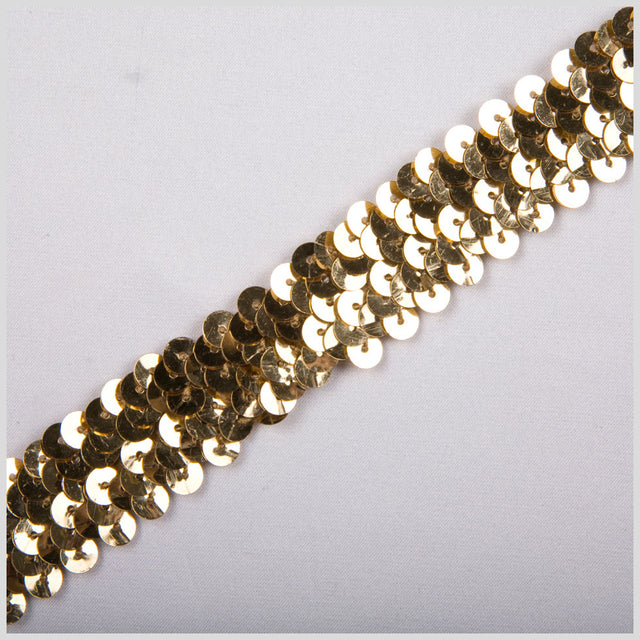 1" Gold Stretch Sequin