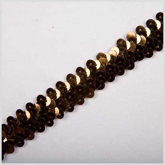 0.75" Brown Stretch Sequin