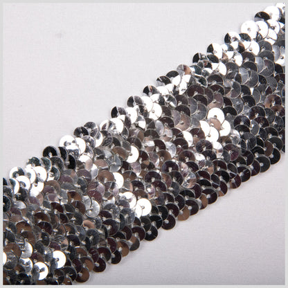 1.75" Silver Stretch Sequin