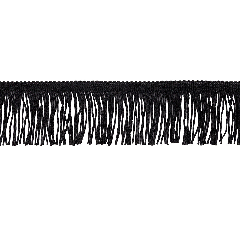 Black Chainette Fringe - 2"