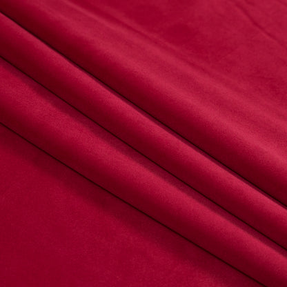 Ultra Soft Polyester Velvet - Scarlet - British Imported Folded